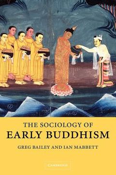 portada The Sociology of Early Buddhism (en Inglés)