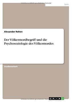 portada Der Volkermordbegriff Und Die Psychosoziologie Des Volkermordes (German Edition)