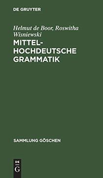 portada Mittelhochdeutsche Grammatik (Sammlung gã Â¶Schen) (German Edition) [Hardcover ] (in German)
