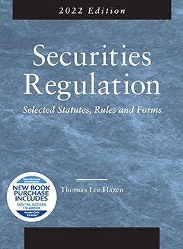 portada Securities Regulation: Selected Statutes, Rules and Forms, 2022 Edition 