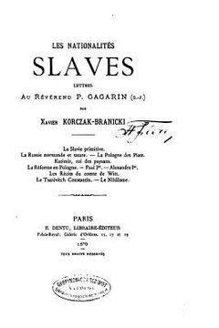 portada Les Nationalitiés Slaves, Lettres au Révérend P. Gagarin (en Francés)