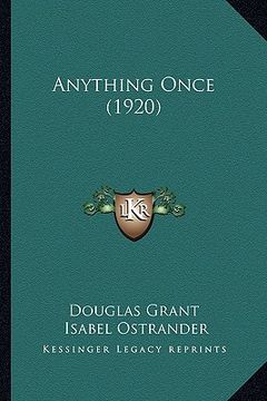 portada anything once (1920) (en Inglés)