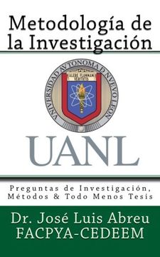 portada Metodologia de la Investigacion: Preguntas de Investigacion, Metodos & Todo Menos Tesis (Spanish Edition)