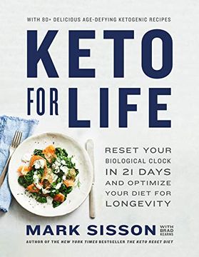 portada Keto for Life: Reset Your Biological Clock in 21 Days and Optimize Your Diet for Longevity (in English)