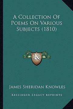 portada a collection of poems on various subjects (1810) (in English)