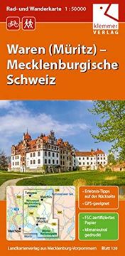 portada Waren (Müritz) Mecklenburgische Schweiz 1: 50 000 Rad- und Wanderkarte (en Alemán)