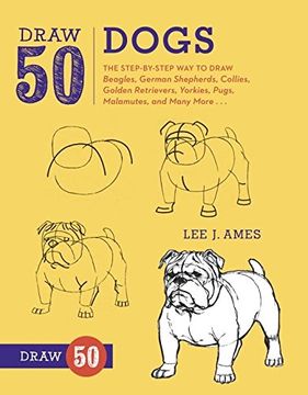 portada Draw 50 Dogs: The Step-By-Step way to Draw Beagles, Collies, Malamutes and Many More (in English)
