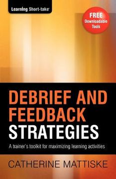 portada debrief and feedback strategies (en Inglés)