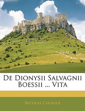portada de Dionysii Salvagnii Boessii ... Vita