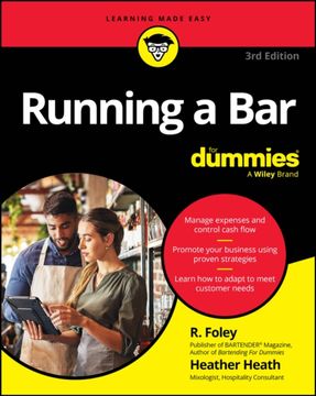 portada Running a bar for Dummies (in English)