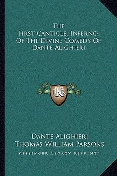 portada the first canticle, inferno, of the divine comedy of dante alighieri