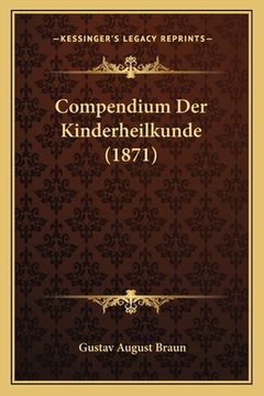portada Compendium Der Kinderheilkunde (1871) (en Alemán)