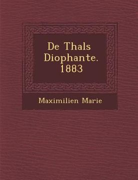 portada de Thal S Diophante. 1883 (en Francés)