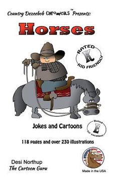 portada Horses -- Jokes and Cartoons: in Black + White (en Inglés)