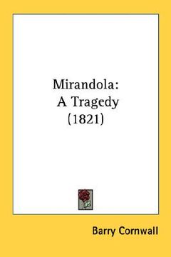 portada mirandola: a tragedy (1821) (en Inglés)