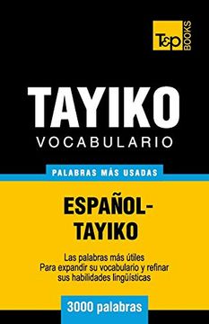 portada Vocabulario español-tayiko - 3000 palabras más usadas
