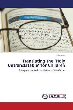 portada Translating the 'Holy Untranslatable' for Children