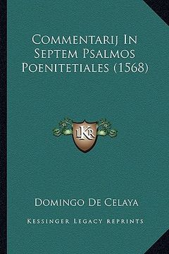 portada Commentarij In Septem Psalmos Poenitetiales (1568) (en Latin)