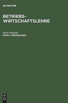 portada Betriebswirtschaftslehre, Band 1, Grundlagen (en Alemán)