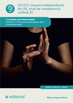 portada Usuario Independiente de Lse, Nivel de Competencia Umbral, b1. Sscg0112 - Promoción y Participación de la Comunidad Sorda