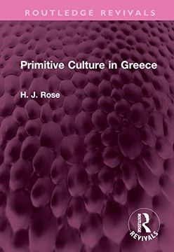 portada Primitive Culture in Greece (Routledge Revivals) (en Inglés)
