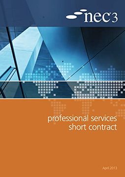 portada Nec3 Professional Services Short Contract (Pssc) (en Inglés)