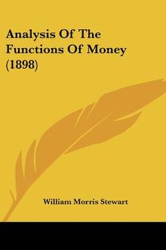 portada analysis of the functions of money (1898)