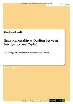 portada Entrepreneurship as Dualism between Intelligence and Capital