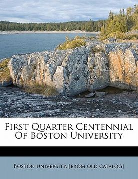 portada first quarter centennial of boston university (en Inglés)
