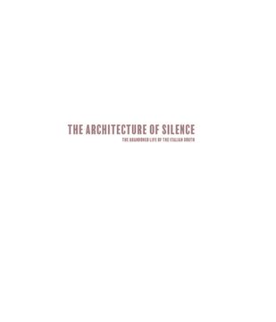 portada The Architecture of Silence: The Abandoned Life of the Italian South [Hardcover ] (in English)