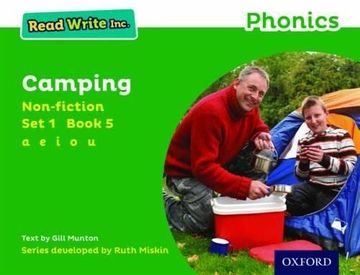 portada Read Write Inc. Phonics: Green set 1 Non-Fiction 5 Camping (Read Write Inc. Phonics) (en Inglés)