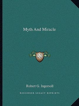 portada myth and miracle (en Inglés)