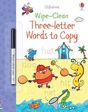 portada Wipe-Clean Three-Letter Words to Copy (Wipe-Clean Books) (en Inglés)