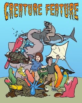 portada Creature Feature Coloring Book (in English)