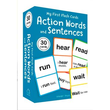 portada MY FIRST FLASH CARDS: ACTION WORDS AND SENTENCES (in English)