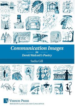 portada Communication Images in Derek Walcott's Poetry (Vernon Series in Language and Linguistics) (Vernon Language and Linguistics) (en Inglés)