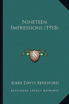 portada nineteen impressions (1918)
