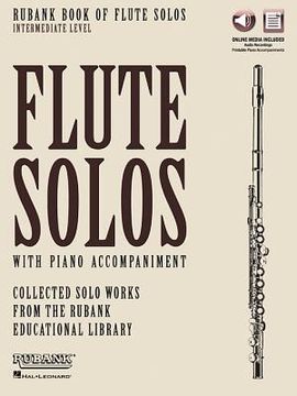 portada Rubank Book of Flute Solos - Intermediate Level: Book with Online Audio (Stream or Download) (en Inglés)