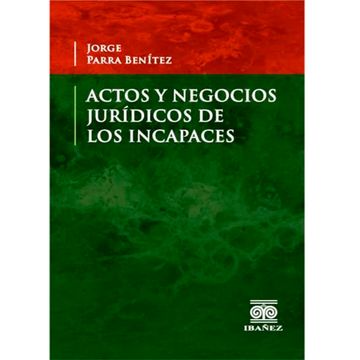 portada ACTOS Y NEGOCIOS JURIDICOS DE LOS INCAPACES