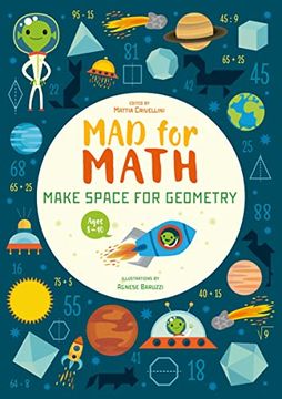 portada Mad for Math: Make Space for Geometry: A Geometry Basics Math Workbook (Ages 8-10 Years) 