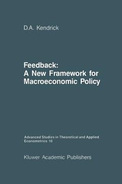 portada Feedback: A New Framework for Macroeconomic Policy (en Inglés)