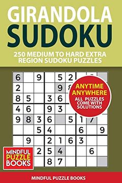 portada Girandola Sudoku: 250 Medium to Hard Extra Region Sudoku Puzzles (Sudoku Girandola) (en Inglés)