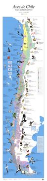 portada Aves de Chile, mapa biogeográfico