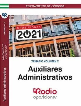portada Auxiliares Administrativo. Temario Volumen 2: Ayuntamiento de Córdoba (in Spanish)