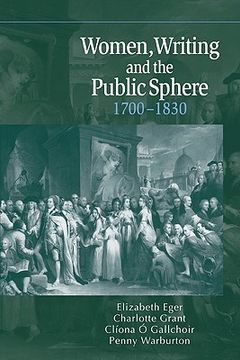 portada Women, Writing and the Public Sphere, 1700-1830 Hardback (en Inglés)