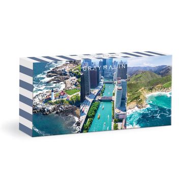 portada Gray Malin the usa Aerials 3-In-1 Puzzle set From Galison - Includes 3 Coordinating 120-Piece Puzzles Featuring the Iconic Photography of Malin, 5. 5” x 8” Each, Great Gift Idea!