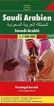 portada Saudi Arabia (Inlcuding Iran, Iraq, Kuwait, Jordan, Bahrain, Uae, Oman, Yemen, Quatar) Road map (Freytag & Berndt Road Map): Wegenkaart 1: 2 000 000