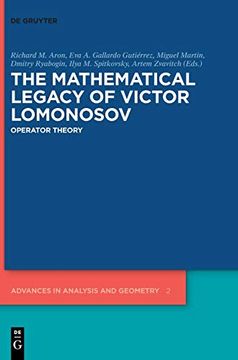 portada The Mathematical Legacy of Victor Lomonosov Operator Theory (en Inglés)