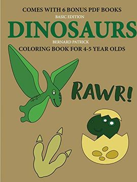 portada Coloring Book for 4-5 Year Olds (Dinosaurs) (en Inglés)