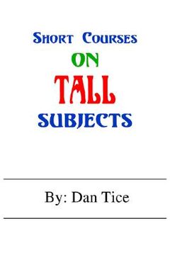 portada short courses on tall subjects (en Inglés)